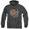 Elvis Presley Starlite Heather Mens Hoodie Black Officially Licensed