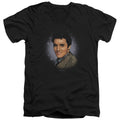 Elvis Presley Starlite Mens Slim Fit V-Neck T Shirt Black Officially Licensed