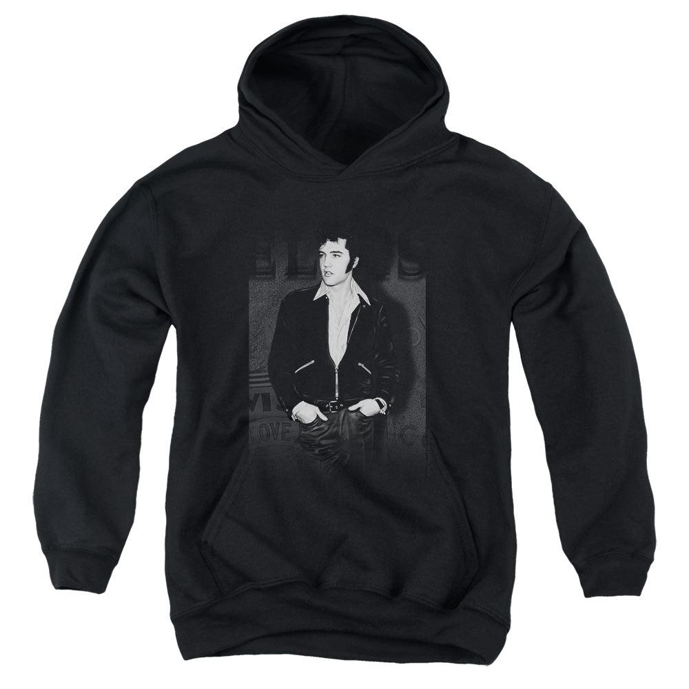 Elvis Presley Just Cool Kids Youth Hoodie Black Officially Licensed