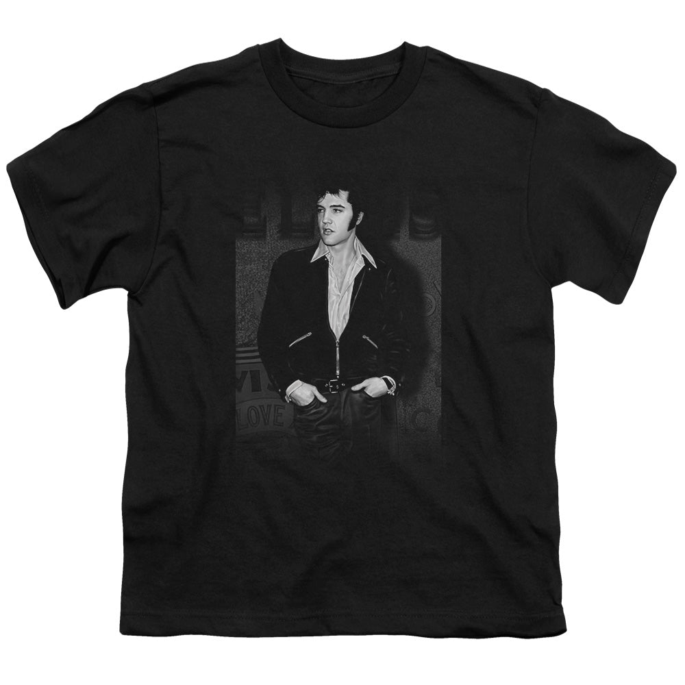 Elvis Presley Just Cool Kids Youth T Shirt Black Officially Licensed