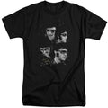 Elvis Presley Faces Mens Tall T Shirt Black Officially Licensed