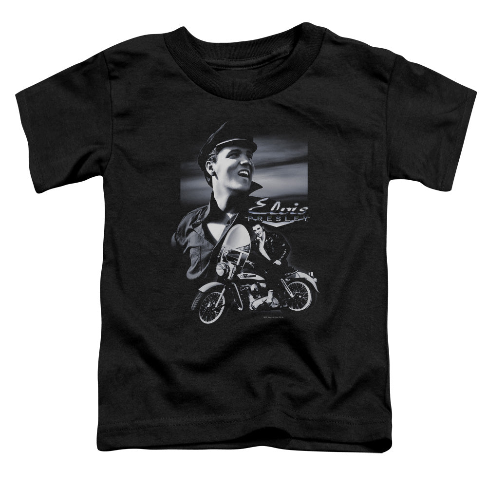 Elvis Presley Motorcycle Toddler Kids Youth T Shirt Black Officially Licensed