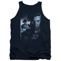 Elvis Presley Reverent Mens Tank Top Shirt Navy Blue Officially Licensed