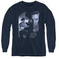 Elvis Presley Reverent Long Sleeve Kids Youth T Shirt Navy Blue Officially Licensed
