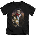 Elvis Presley Red Scarf #2 Juvenile Kids Youth T Shirt Black Officially Licensed