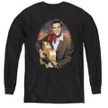 Elvis Presley Red Scarf #2 Long Sleeve Kids Youth T Shirt Black Officially Licensed