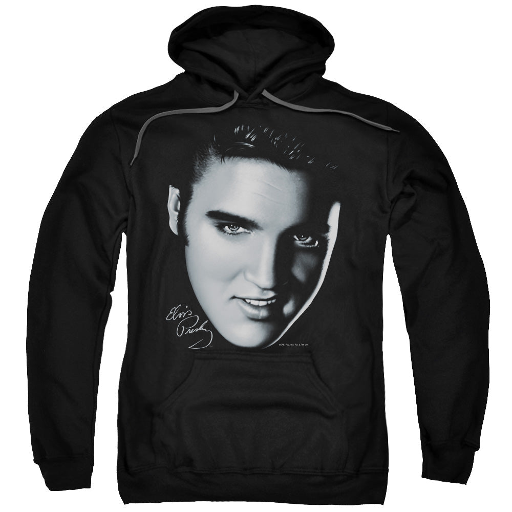 Elvis Presley Big Face Mens Hoodie Black Officially Licensed