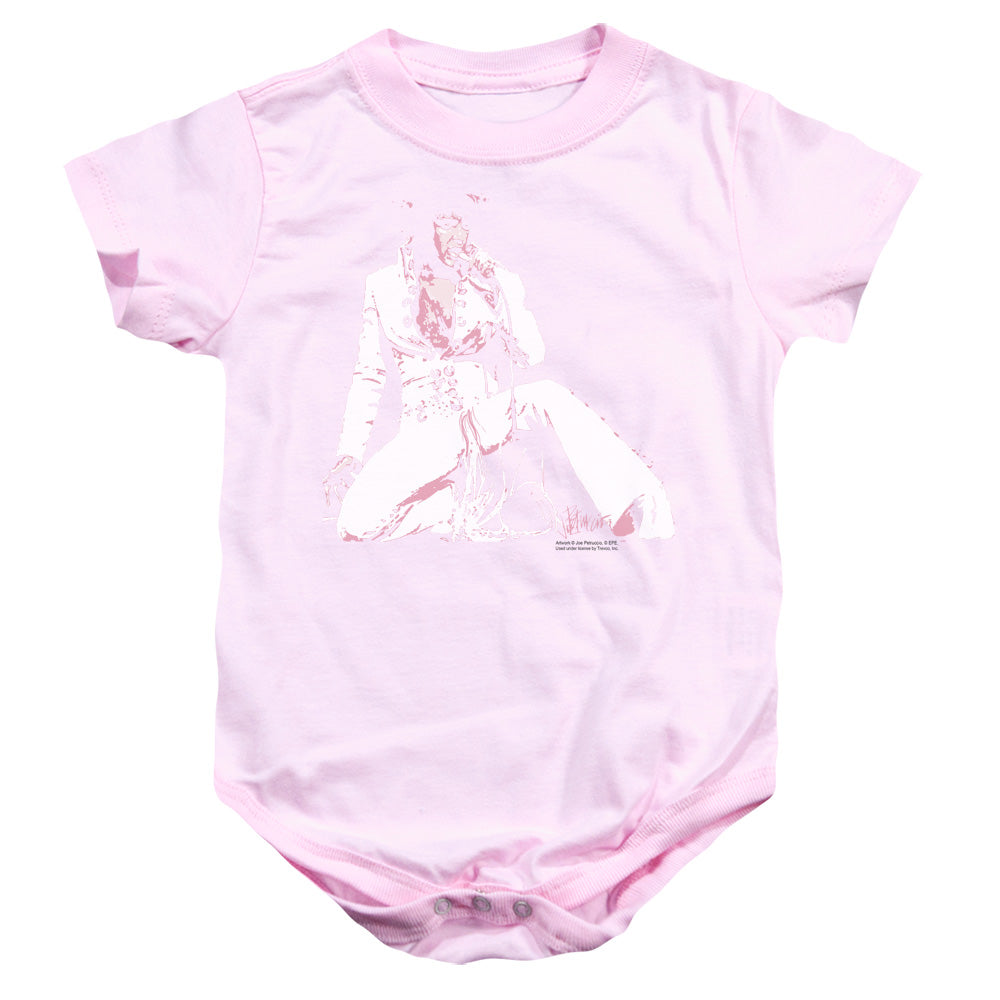 Elvis Presley Please Love Me Infant Baby Snapsuit Pink Officially Licensed