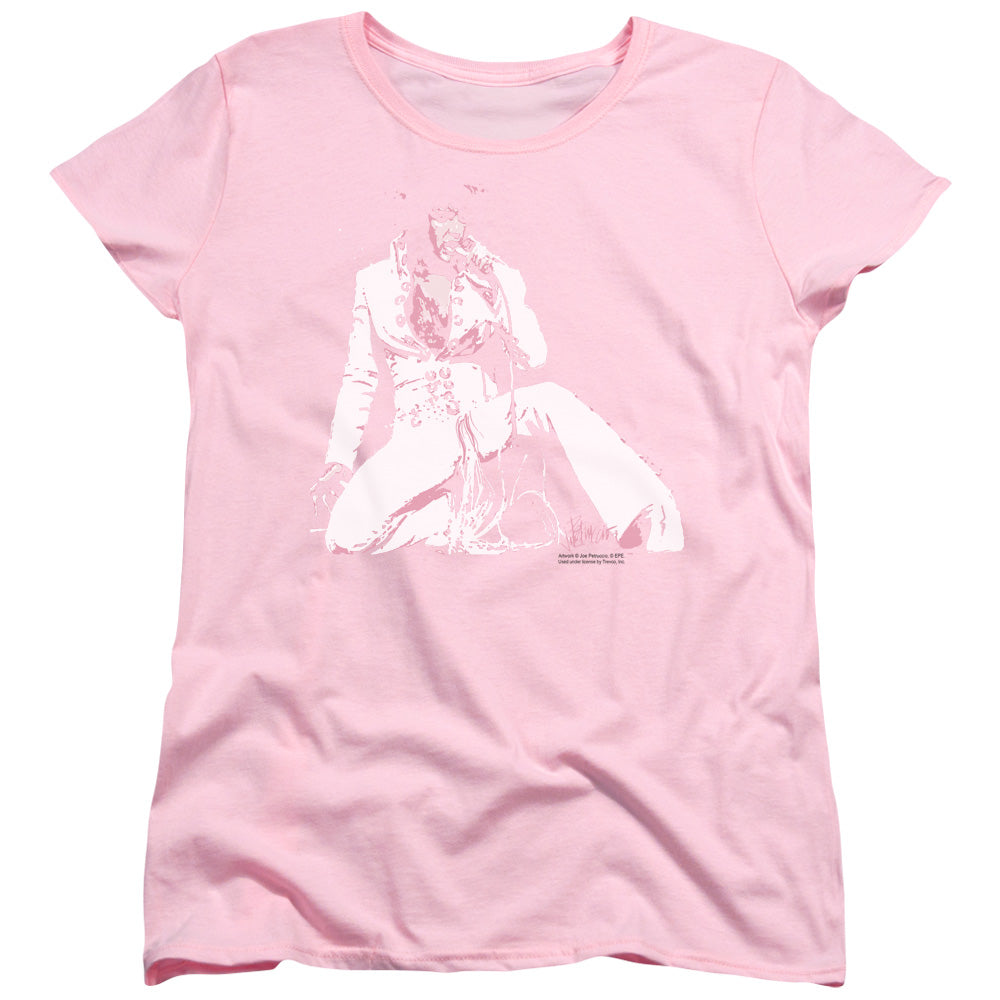 Elvis Presley Please Love Me Womens T Shirt Hot Pink Officially Licensed
