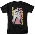 Elvis Presley Pink Rock Mens T Shirt Black Officially Licensed