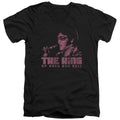Elvis Presley the King Mens Slim Fit V-Neck T Shirt Black Officially Licensed