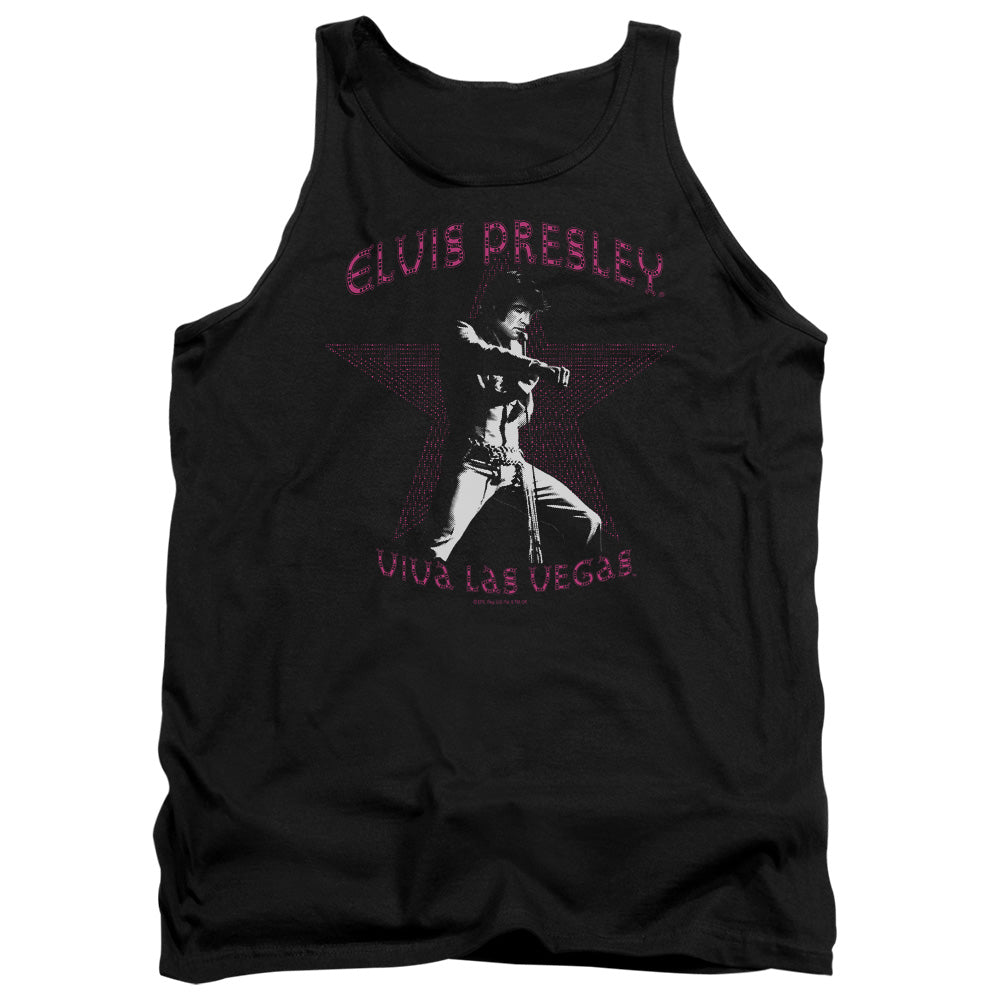 Elvis Presley Viva Las Vegas Star Mens Tank Top Shirt Black Officially Licensed