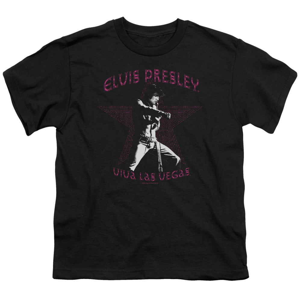 Elvis Presley Viva Las Vegas Star Kids Youth T Shirt Black Officially Licensed