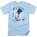 Elvis Presley Blue Vegas Mens T Shirt Carolina Blue Officially Licensed