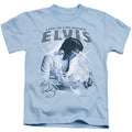 Elvis Presley Blue Vegas Juvenile Kids Youth T Shirt Carolina Blue Officially Licensed