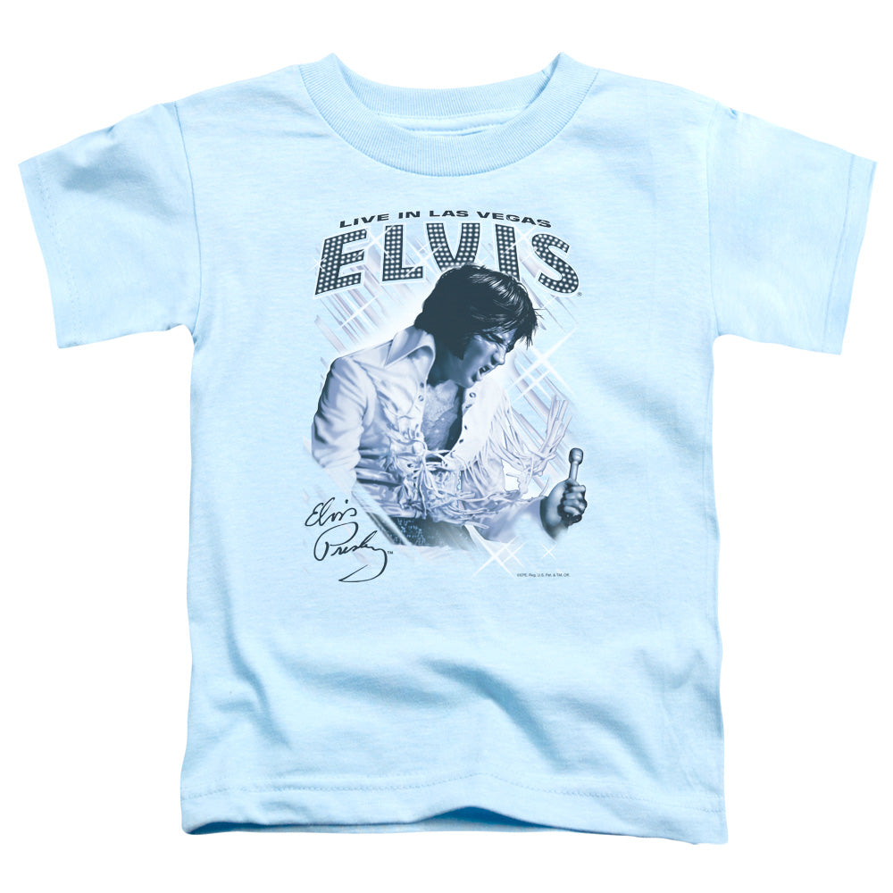 Elvis Presley Blue Vegas Toddler Kids Youth T Shirt Carolina Blue Officially Licensed