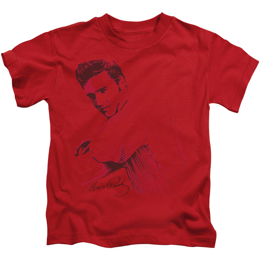 Elvis Presley on the Range Juvenile Kids Youth T Shirt Red Officially Licensed