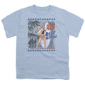 Elvis Presley Blue Hawaii Poster Kids Youth T Shirt Light Blue Officially Licensed