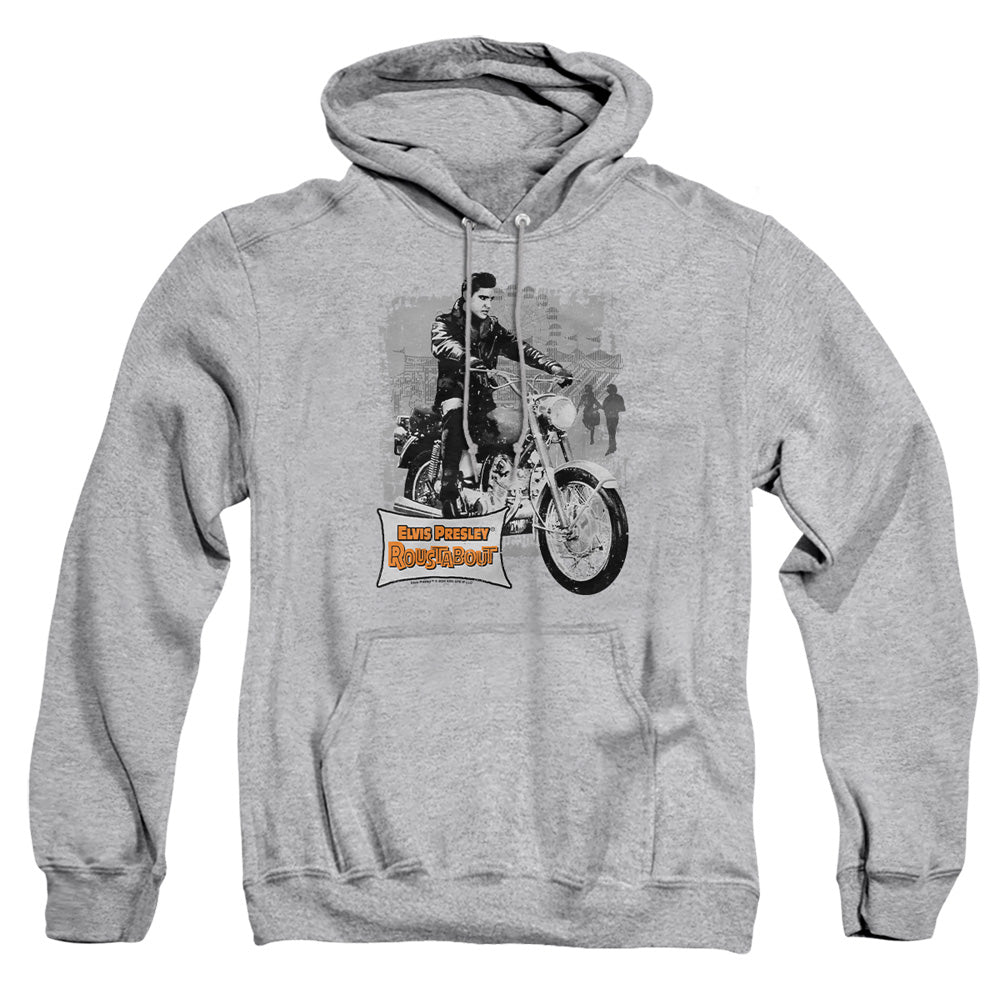 Elvis Presley Roustabout Poster Mens Hoodie Athletic Heather Officially Licensed