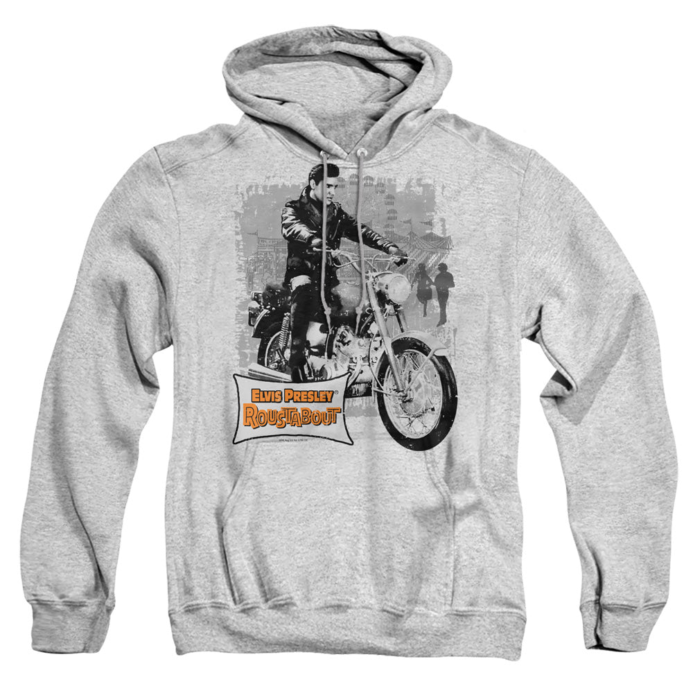 Elvis Presley Roustabout Poster Mens Hoodie Athletic Heather Officially Licensed
