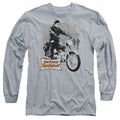 Elvis Presley Roustabout Poster Mens Long Sleeve Shirt Athletic Heather Officially Licensed Officially Licensed