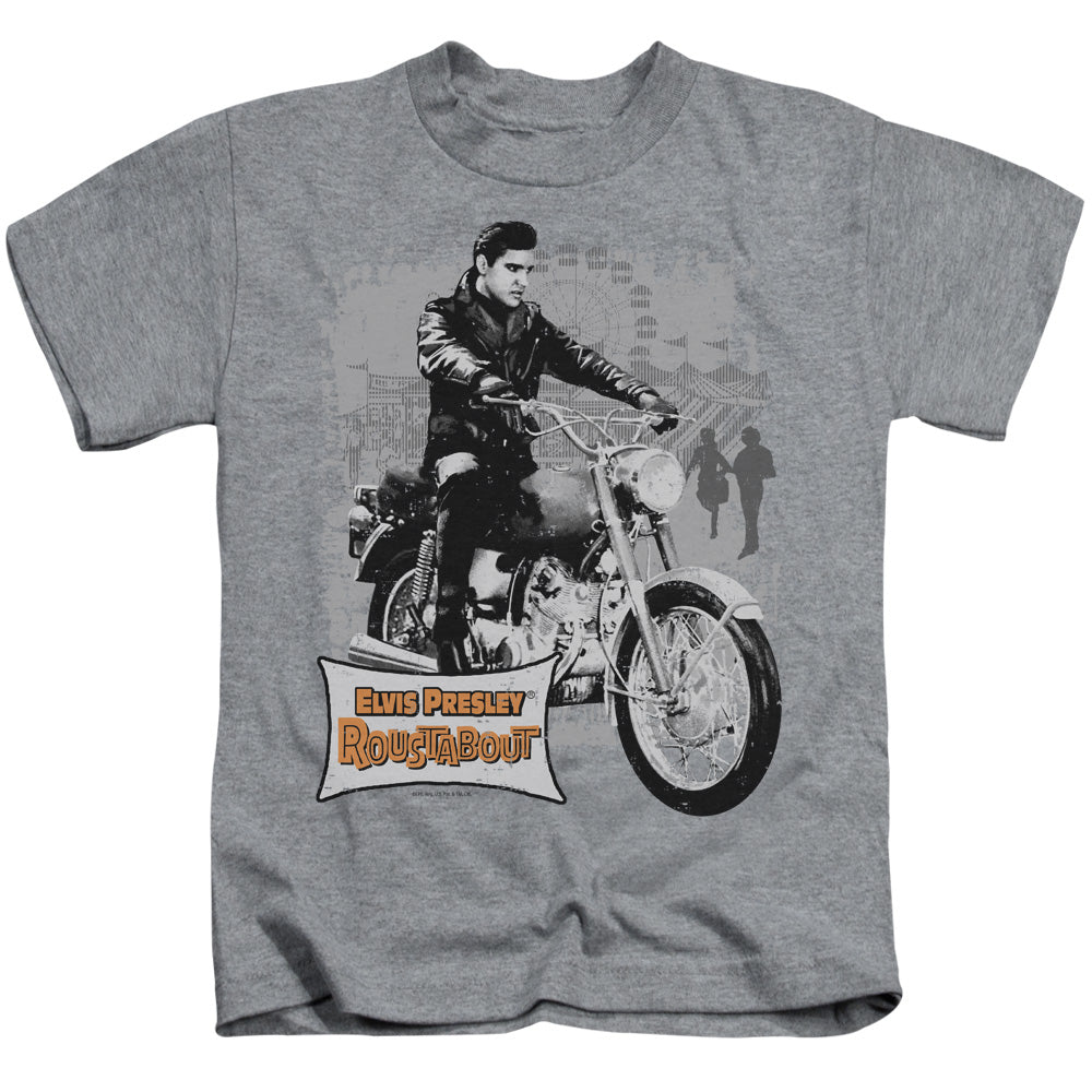 Elvis Presley Roustabout Poster Juvenile Kids Youth T Shirt Athletic Heather Officially Licensed