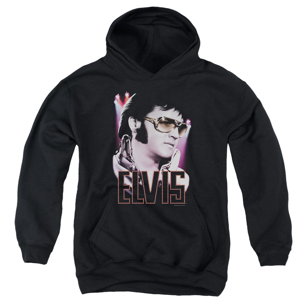 Elvis Presley 70s Star Kids Youth Hoodie Black Officially Licensed