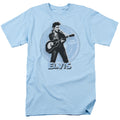 Elvis Presley 45 Rpm Mens T Shirt Light Blue Officially Licensed