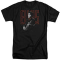 Elvis Presley Red Guitarman Mens Tall T Shirt Black Officially Licensed