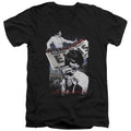 Elvis Presley International Hotel Mens Slim Fit V-Neck T Shirt Black Officially Licensed