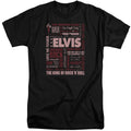 Elvis Presley Whole Lotta Type Mens Tall T Shirt Black Officially Licensed