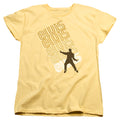 Elvis Presley Pointing Womens T Shirt Yellow Officially Licensed