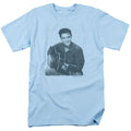 Elvis Presley Repeat Mens T Shirt Light Blue Officially Licensed
