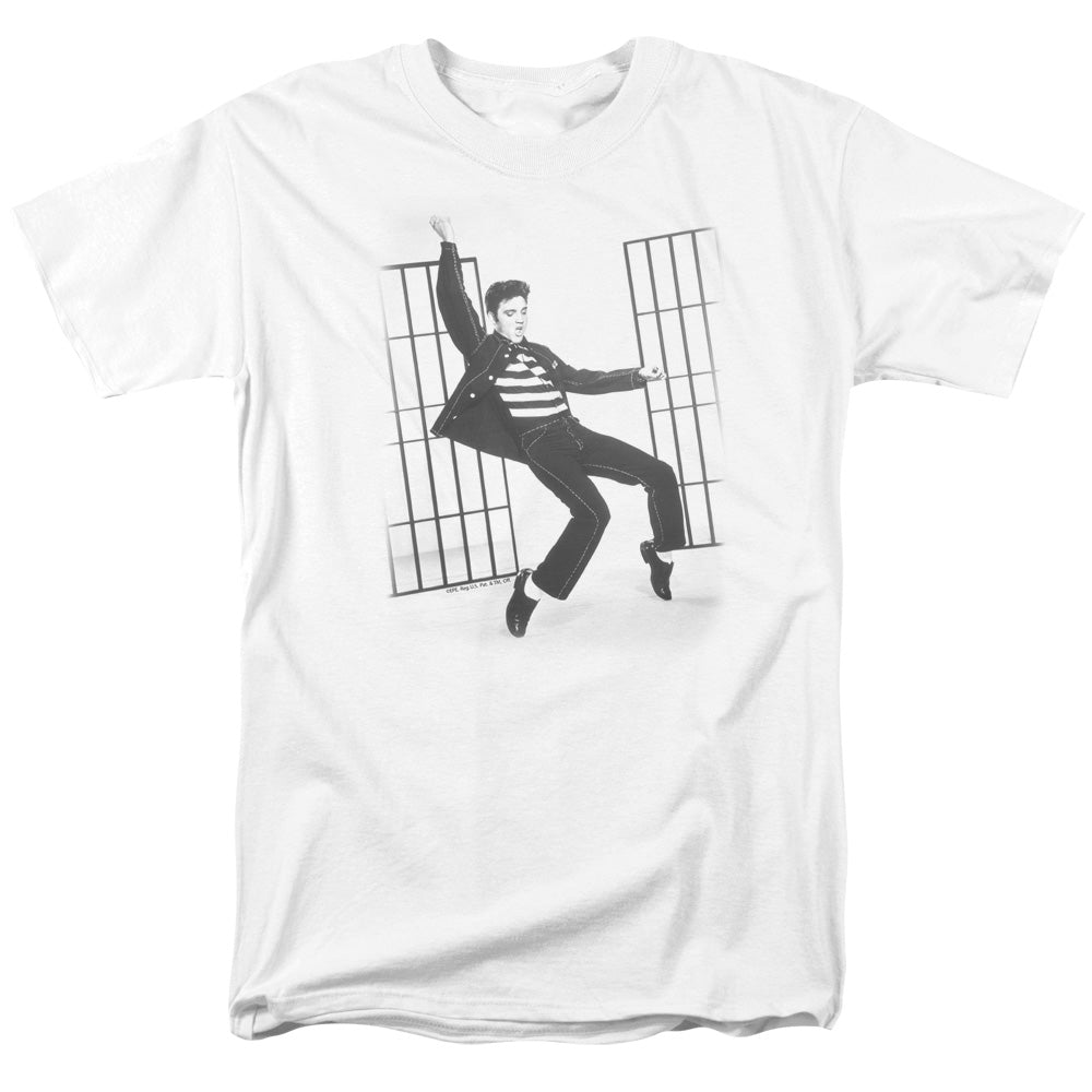 Elvis Presley Jailhouse Rock Mens T Shirt White Officially Licensed