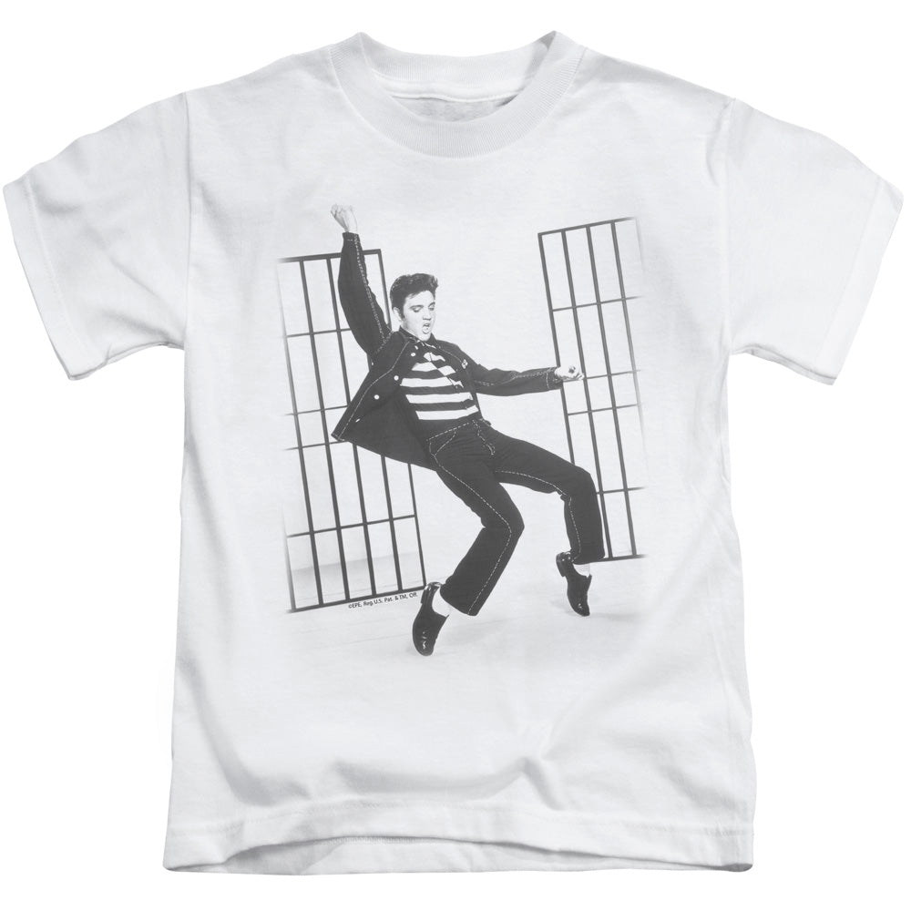 Elvis Presley Jailhouse Rock Juvenile Kids Youth T Shirt White Officially Licensed