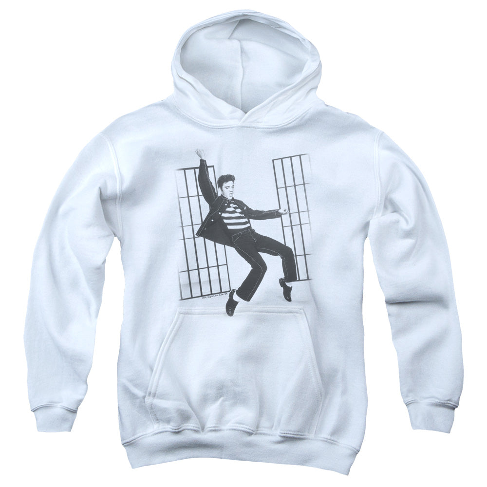Elvis Presley Jailhouse Rock Kids Youth Hoodie White Officially Licensed