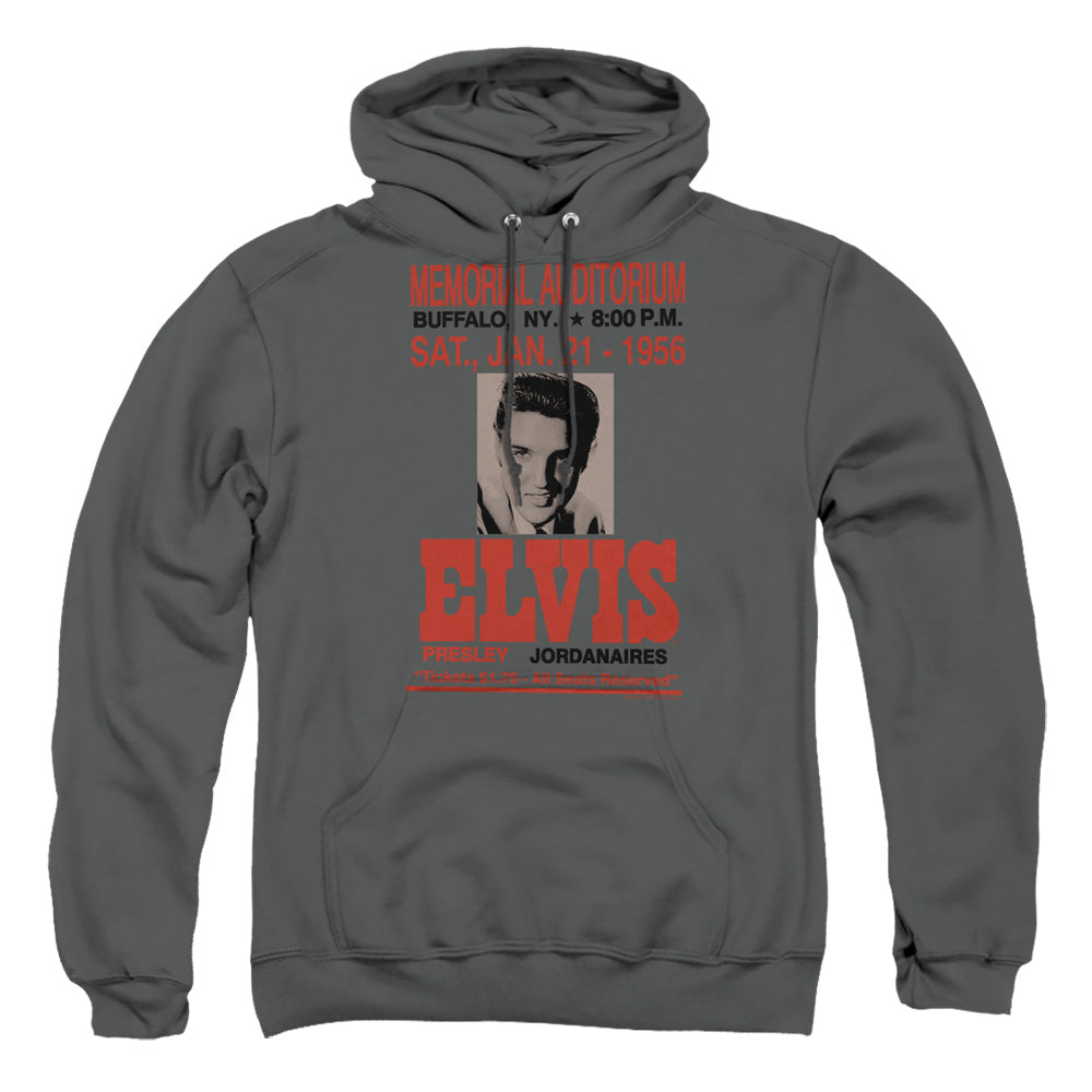 Elvis Presley Buffalo 1956 Mens Hoodie Charcoal Officially Licensed