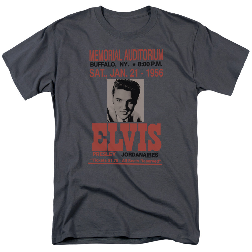 Elvis Presley Buffalo 1956 Mens T Shirt Charcoal Officially Licensed