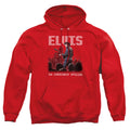 Elvis Presley Return Of The King Mens Hoodie Red Officially Licensed