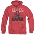 Elvis Presley Return Of The King Heather Mens Hoodie Red Officially Licensed