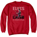 Elvis Presley Return Of The King Mens Crewneck Sweatshirt Red