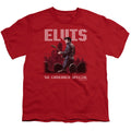 Elvis Presley Return of the King Kids Youth T Shirt Red Officially Licensed
