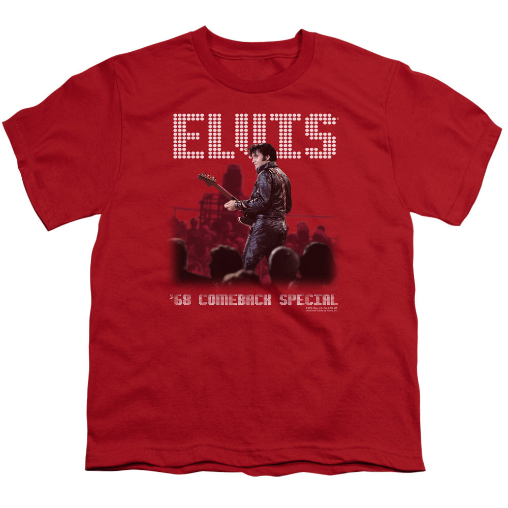 Elvis Presley Return of the King Kids Youth T Shirt Red Officially Licensed
