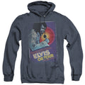 Elvis Presley on Tour Poster Heather Mens Hoodie Navy Blue Officially Licensed