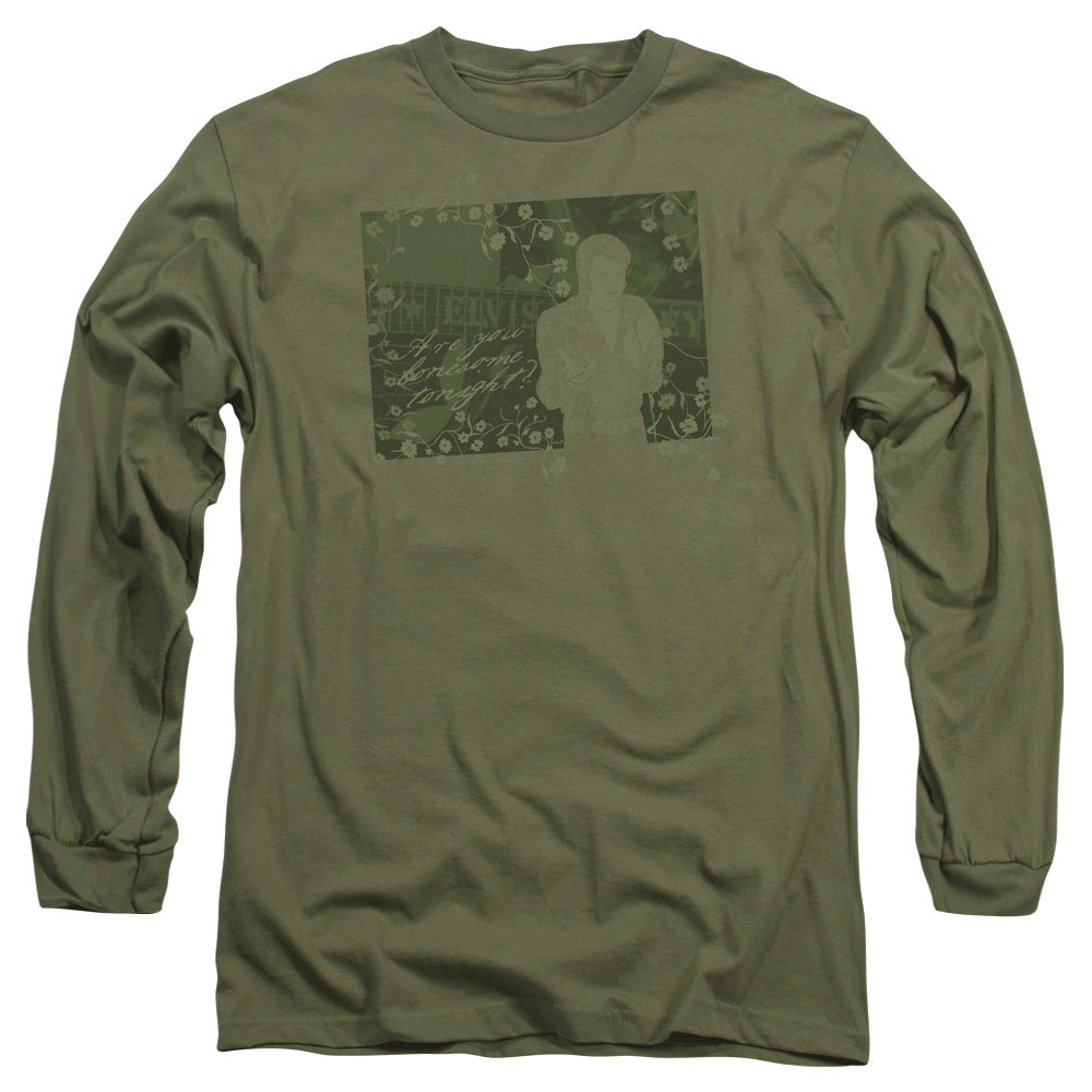 Elvis Presley That 70S Elvis Mens Long Sleeve Shirt Military Green Officially Licensed Officially Licensed