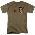 Elvis Presley At The Gates Mens T Shirt Safari Green Officially Licensed