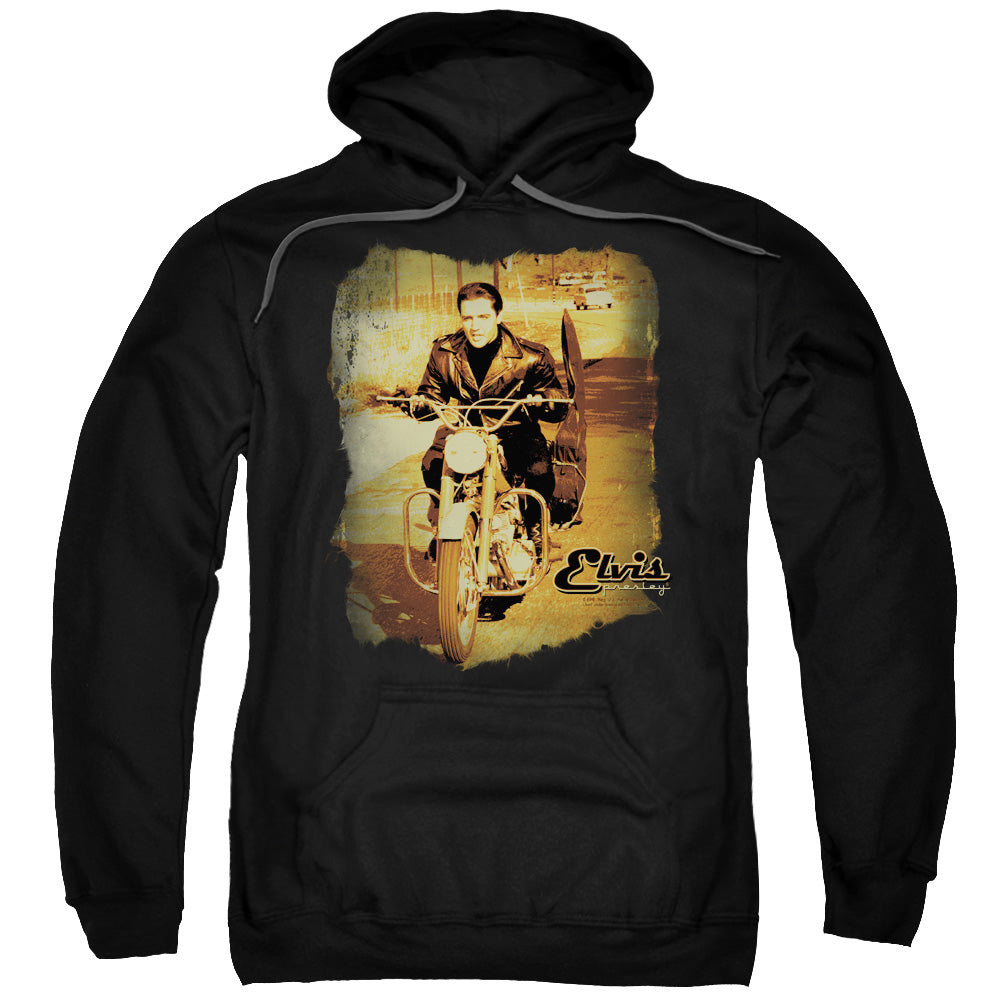 Elvis Presley Hit The Road Mens Hoodie Black Officially Licensed