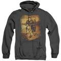 Elvis Presley Hit The Road Heather Mens Hoodie Black Officially Licensed