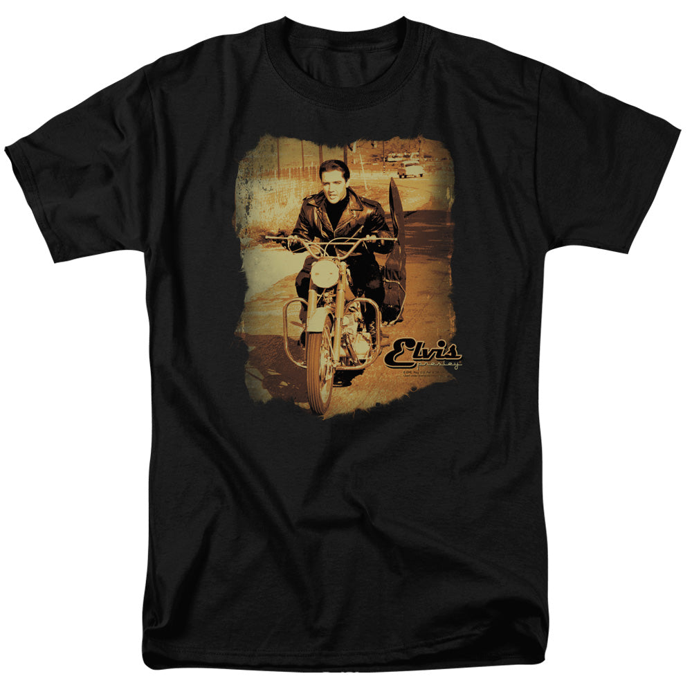 Elvis Presley Hit The Road Mens T Shirt Black Officially Licensed
