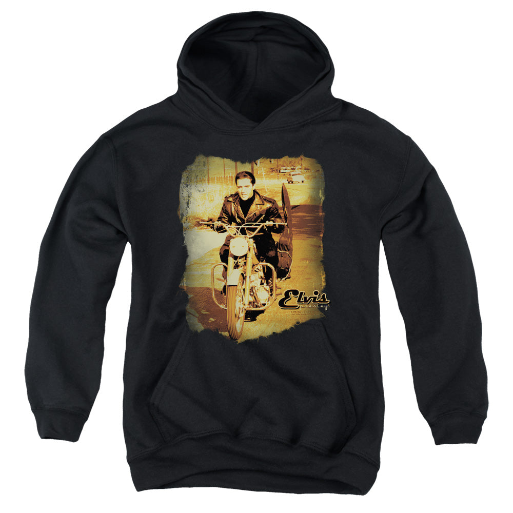 Elvis Presley Hit the Road Kids Youth Hoodie Black Officially Licensed